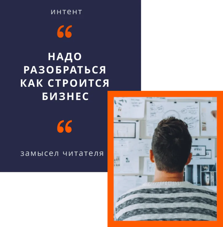 Интент пользователя - пример